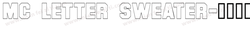 MC Letter Sweater字体转换